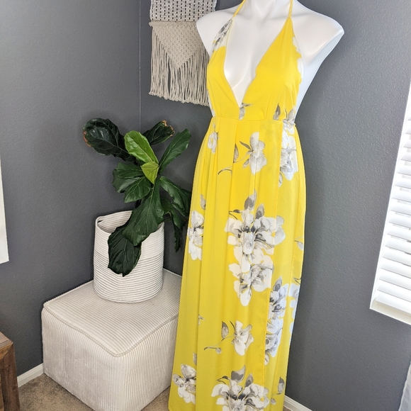 FFLMYHULIU Dresses & Skirts - FFLMYHULIU Yellow Dress